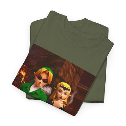 Link and Zelda Smoking Blunts In Hyrule