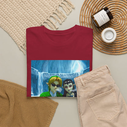Link And Zora Chilling In Ice Cavern