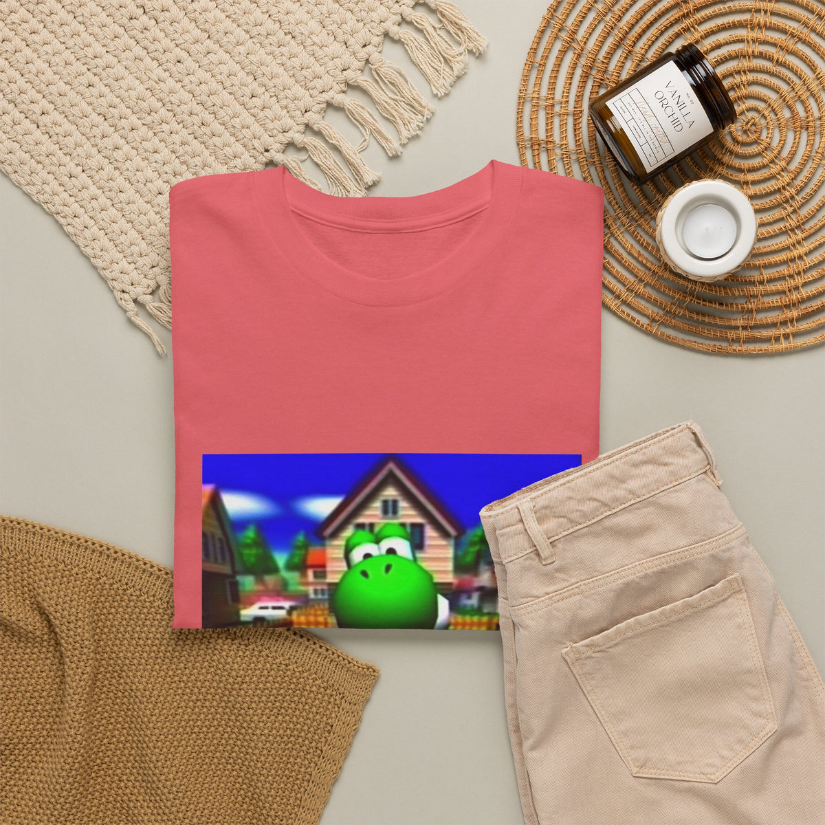 Yoshi Giving The Finger In Neighborhood Tee