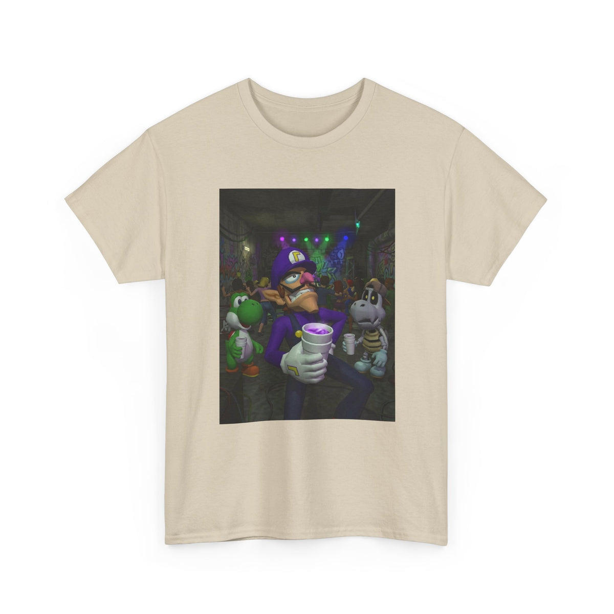 Waluigi, Yoshi, And Dry Bones Clubbin' Tee
