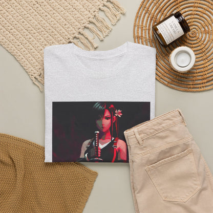 Pixel Tifa Lockhart With Katana Tee