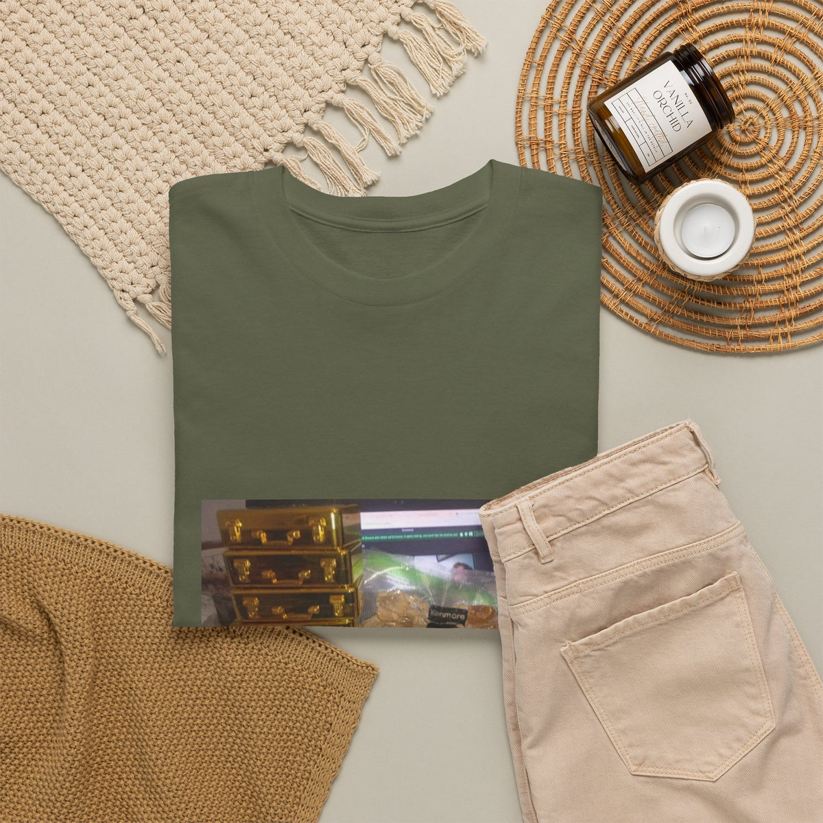 Gold Briefcase Stash Tee