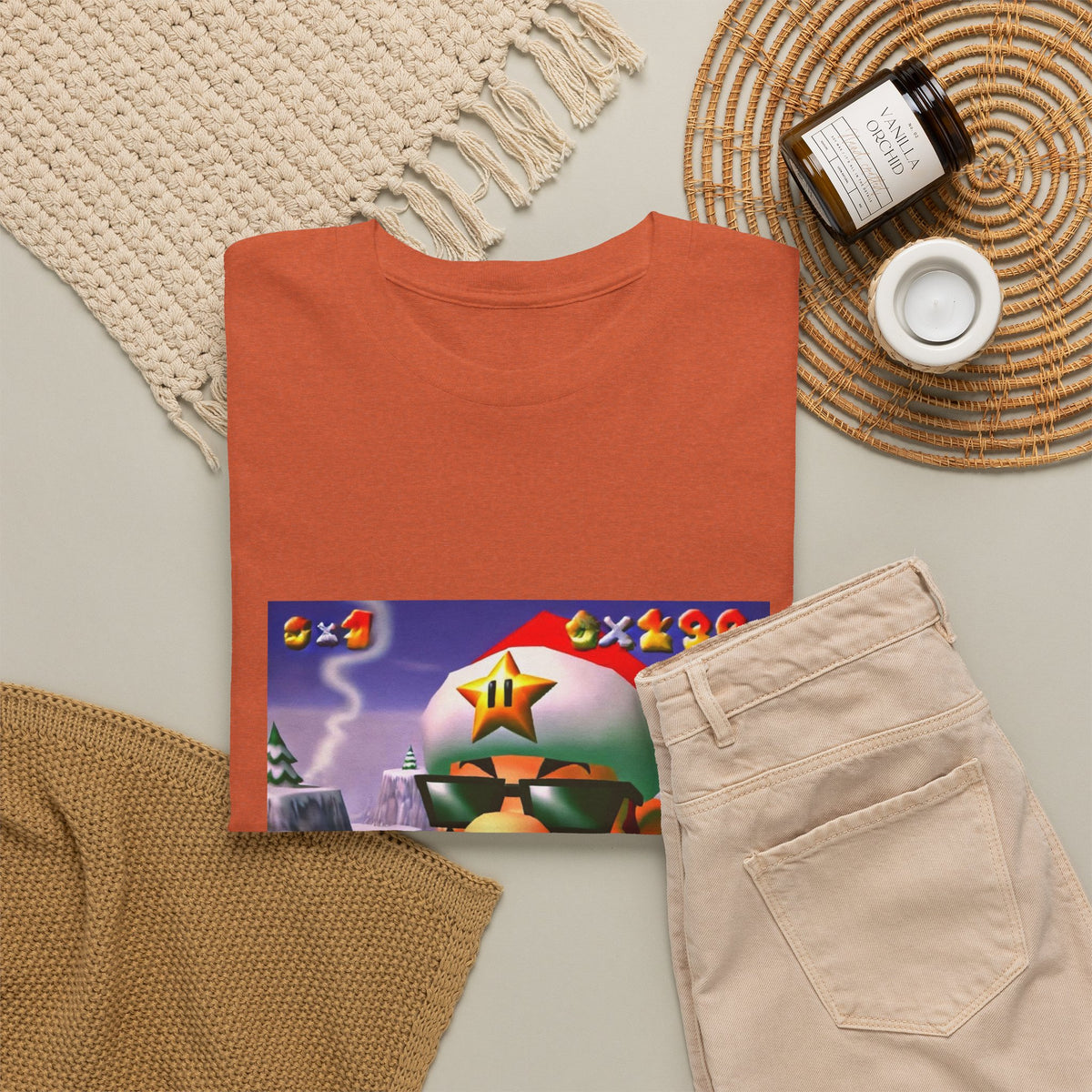 Cool Mario Santa Smoking Cigar Tee