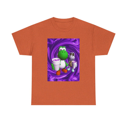 Yoshi And Dry Bones Sipping Purple Tee