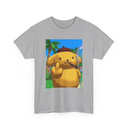 Pompompurin Smoking Blunt Flipping Bird Tee