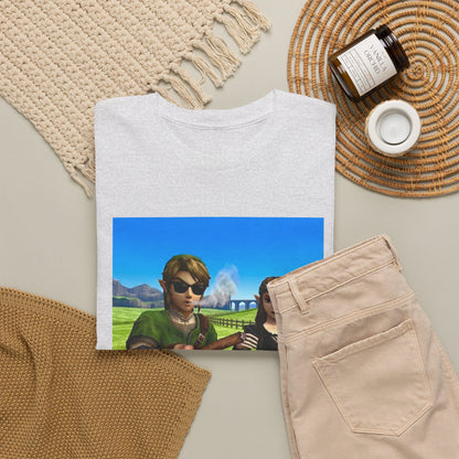 Link And Zelda Passing A Blunt Tee