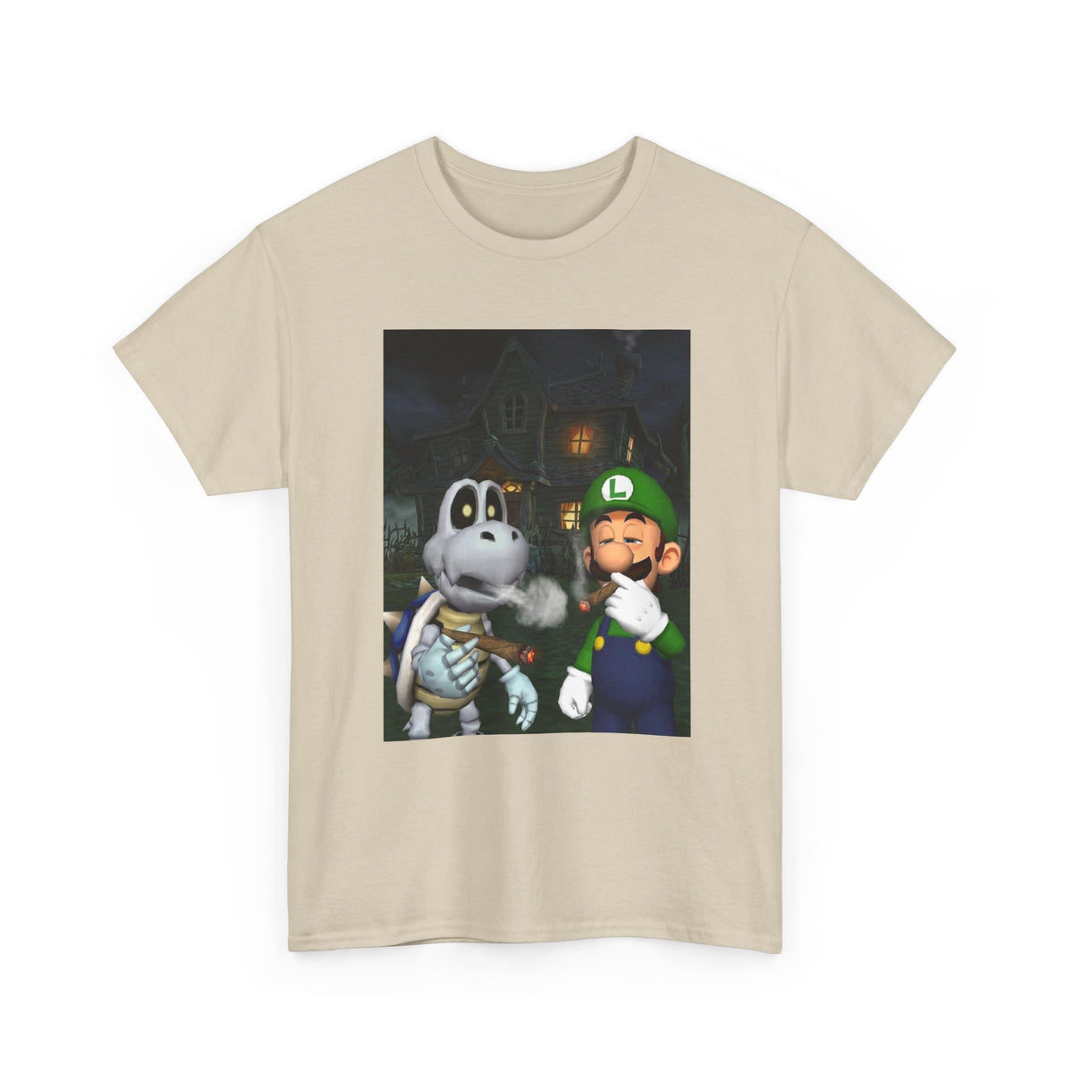 Luigi And Dry Bones Smoking Cigars Tee