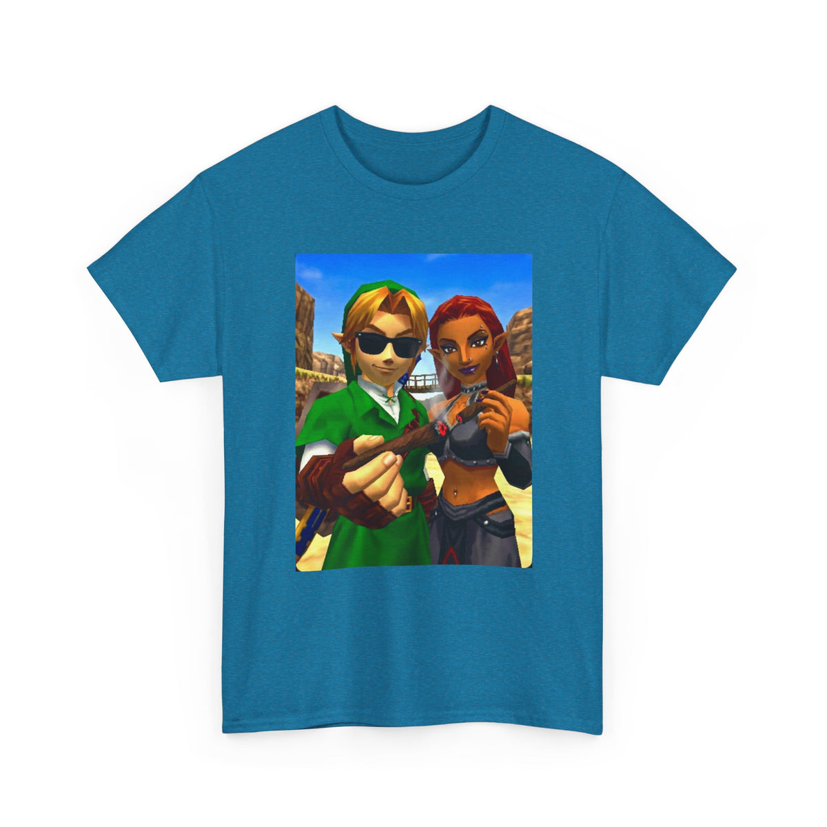 Link And Gerudo Blazing Out West Tee