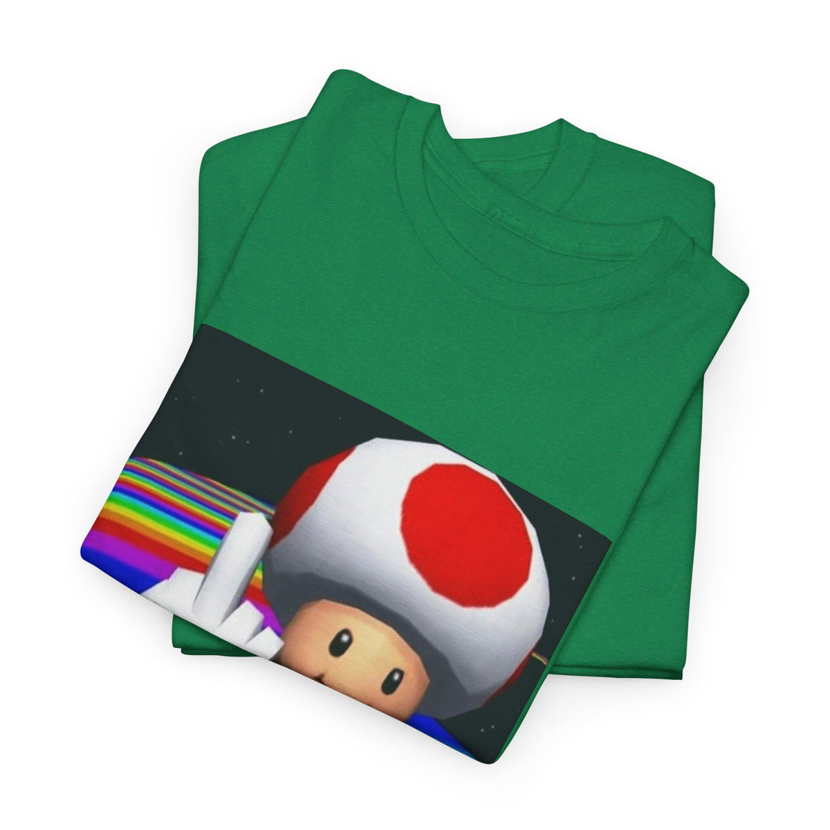 Toad Flipping The Bird On Rainbow Road Tee