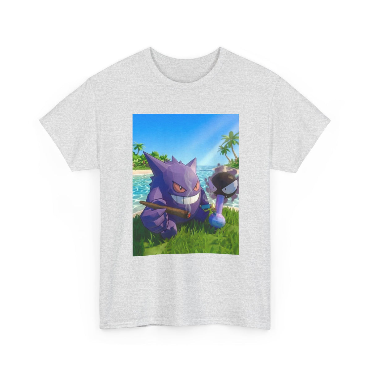 Gengar And Gastly Chilling On Beach Tee