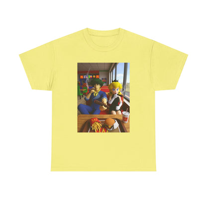 Spike and Peach Smoking Fast Food Tee