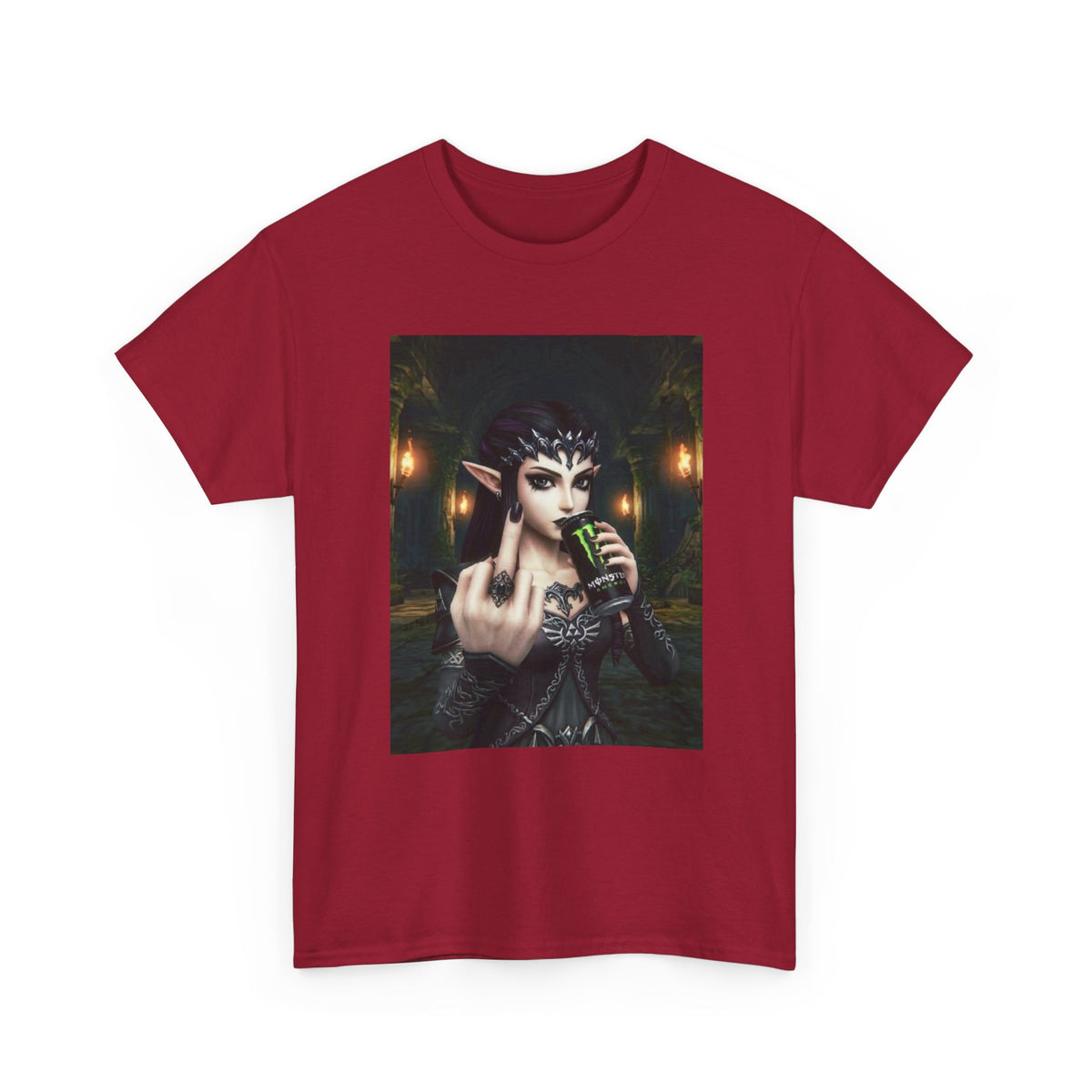 Edgy Elf Queen Flips You Off Tee
