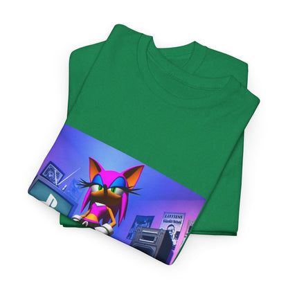 Pink Sonic-Style Character In Y2K Drip