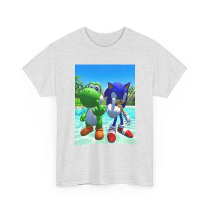Yoshi And Sonic Flipping Off Tee