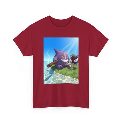 Gengar and Gastly Getting High Beachside