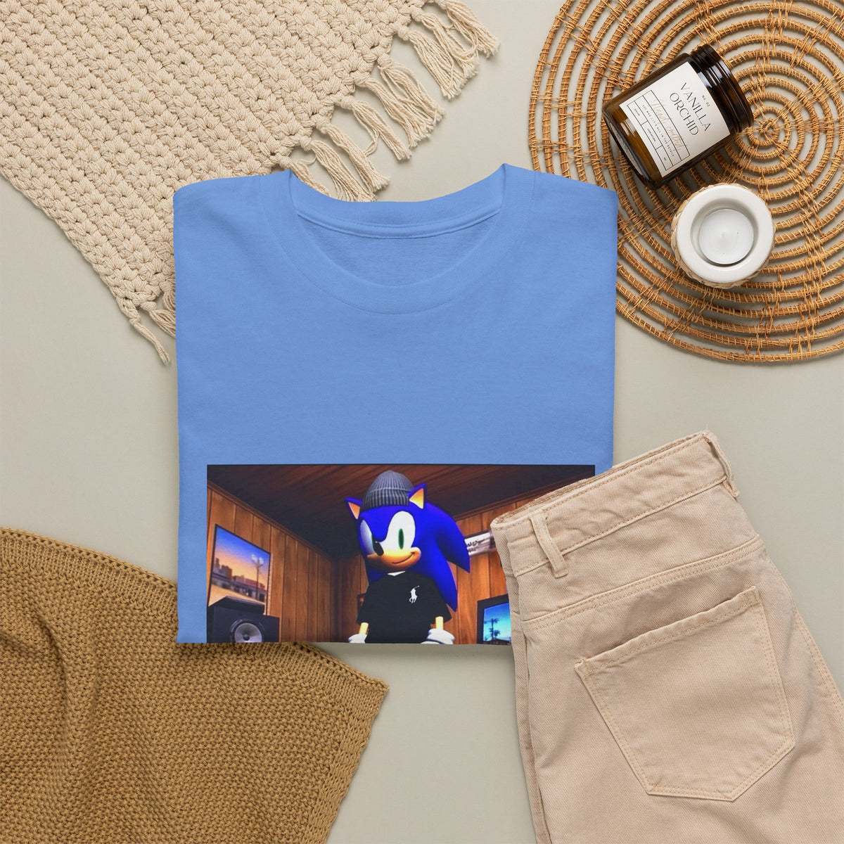 Gamer Sonic Dressed To Chill