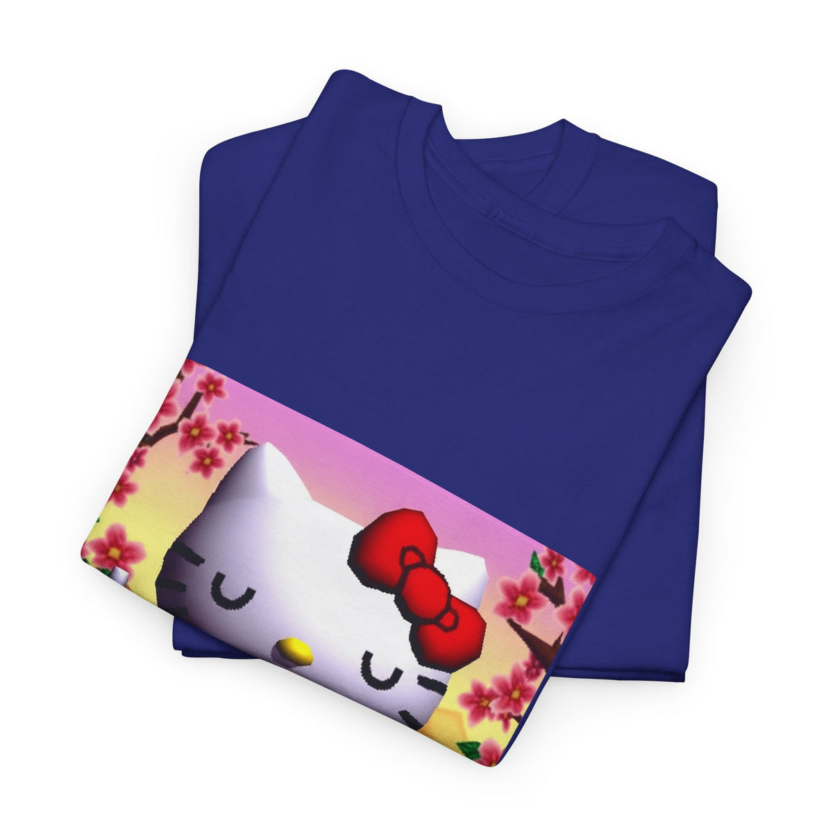 Kitty Meditating and Flipping Bird Tee