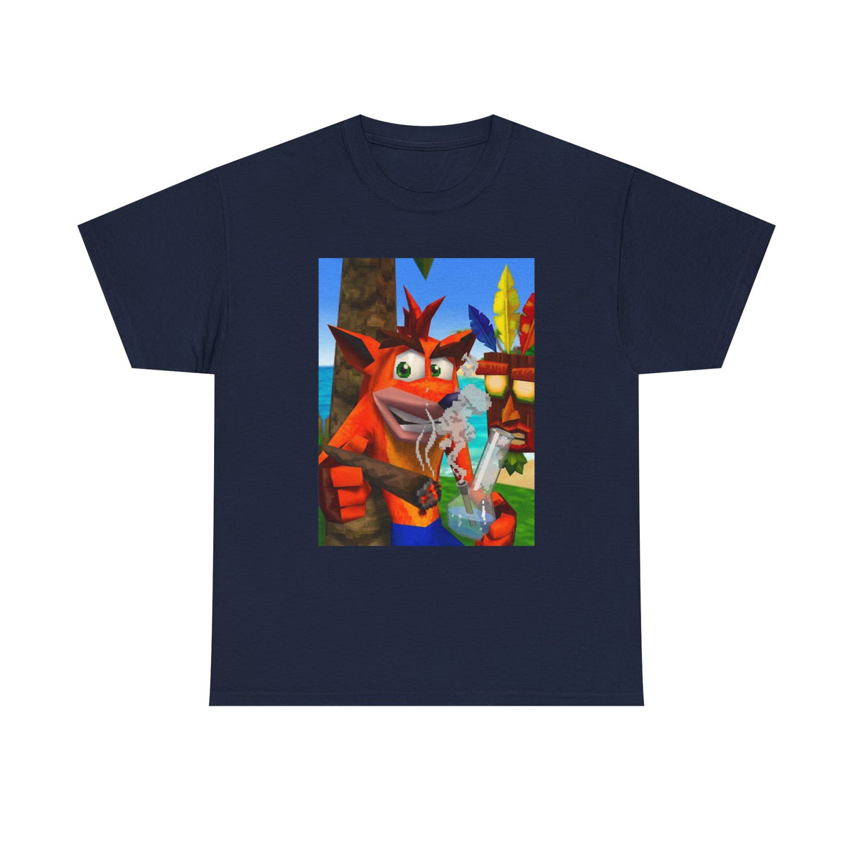 Crash Bandicoot Taking A Hit Tee