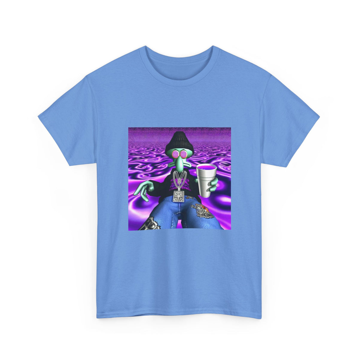 Squidward Sipping Lean In A Purple Haze