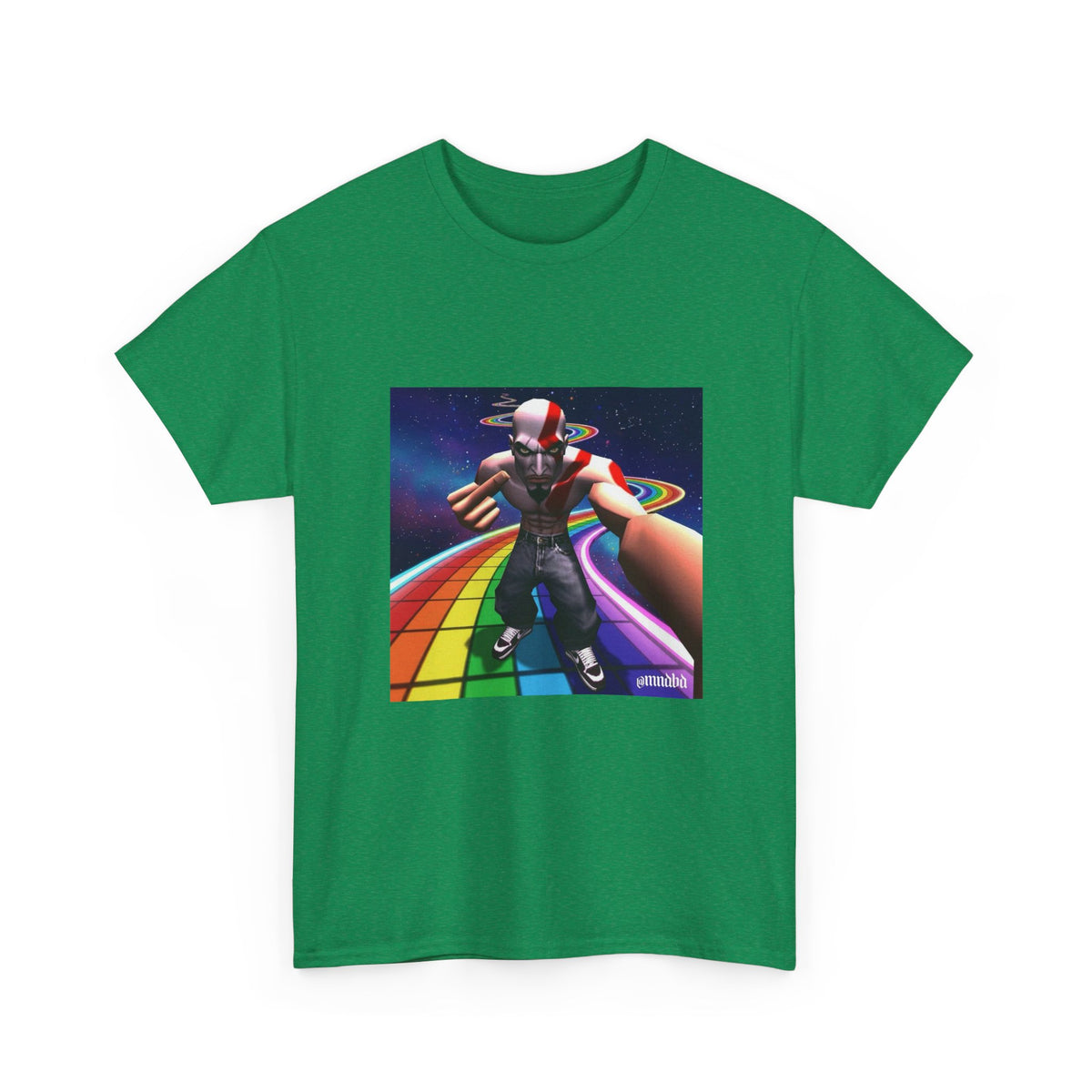 Kratos Flips Off On Rainbow Road
