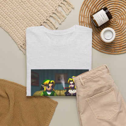 Link and Goth Peach Chillin' and Smoking Tee