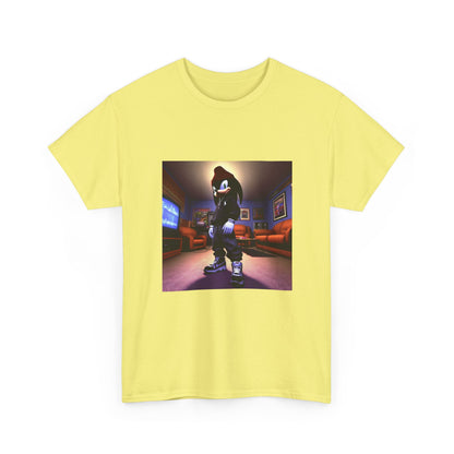 Edgy Hedgehog In Streetwear Drip Tee