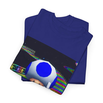 Blue Toad Flipping Off On Rainbow Road Tee