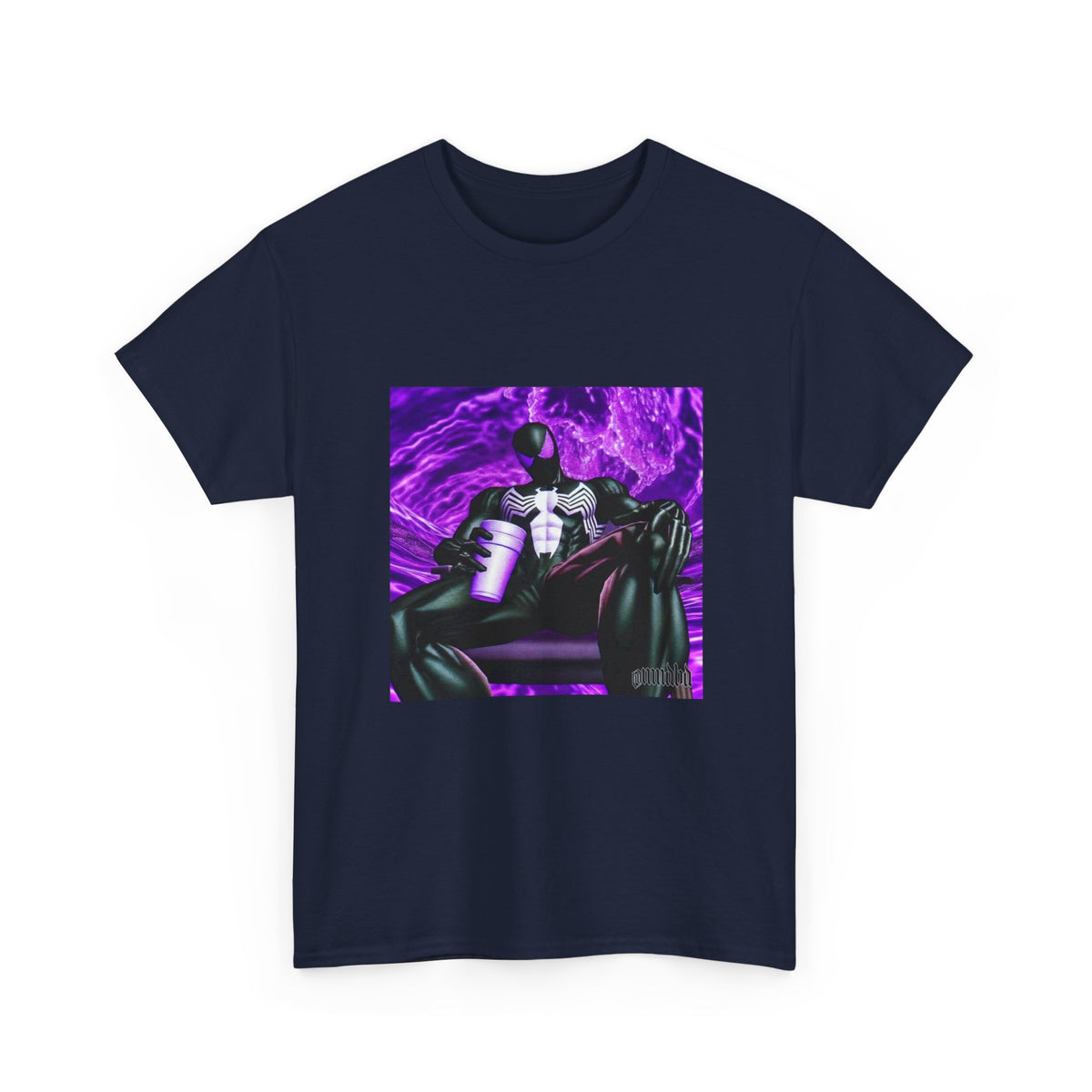 Symbiote Spider-Man Chilling with Lean Tee