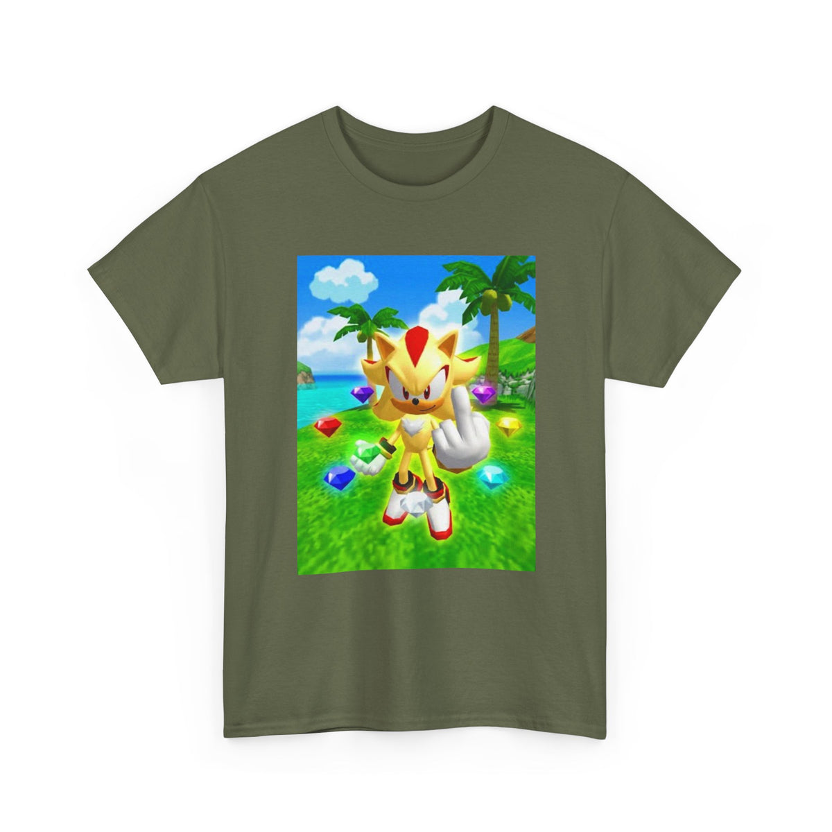 Super Shadow Flipping The Bird Tee