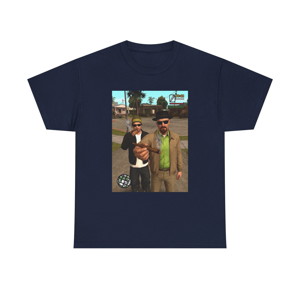 Heisenberg And Jesse Breaking Bad Grand Theft Auto Blunts Tee