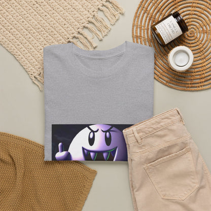 Edgy Ghost Flipping The Bird Tee