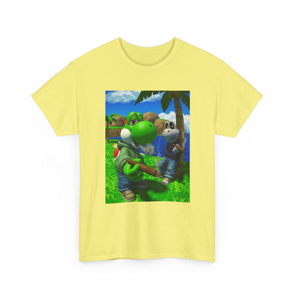 Yoshi And Dry Bones Smoking Blunts Tee