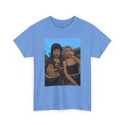 Goth Gamer Girls Sharing A Blunt Tee