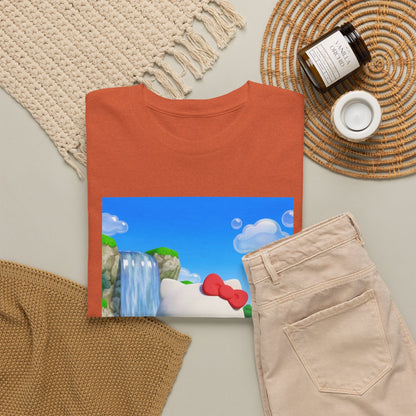 Kitty Flips The Bird Waterfall Tee