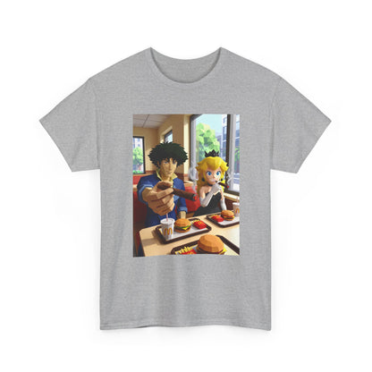 Spike and Princess Peach Smoking Cigars Tee