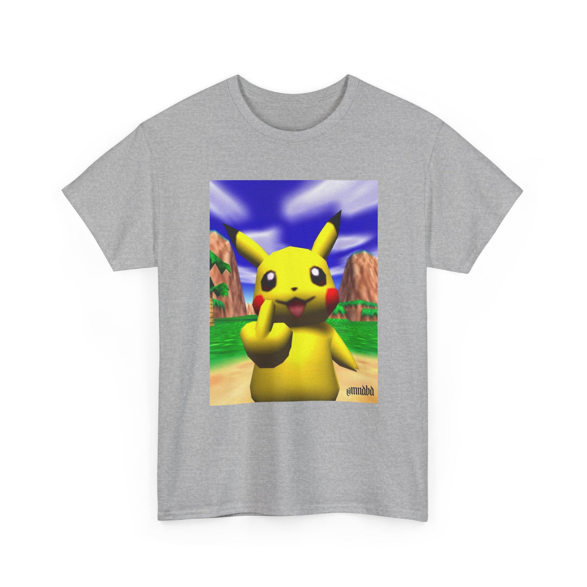 Pikachu Giving The Finger On An N64 Island