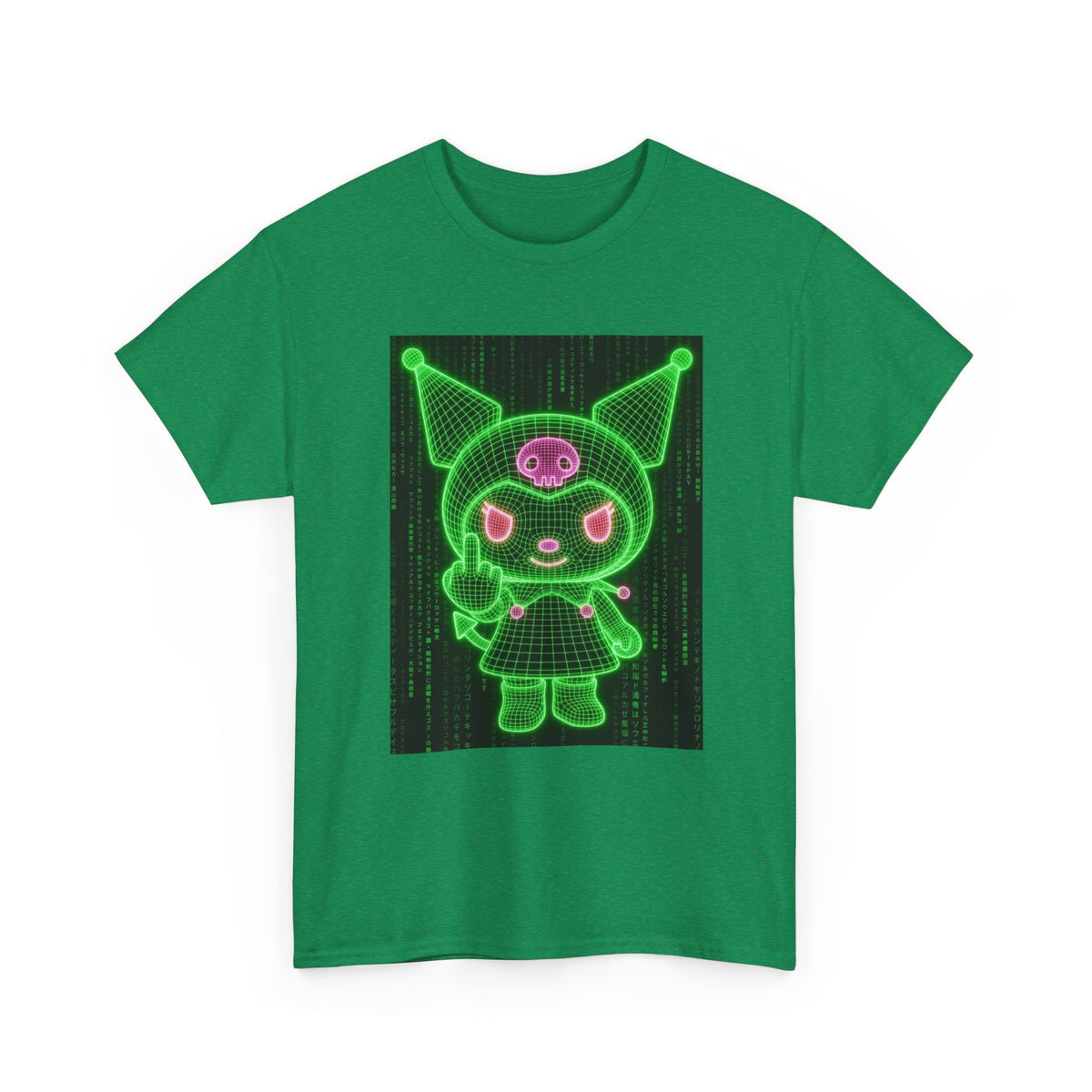 Kuromi Flipping The Bird Matrix Tee