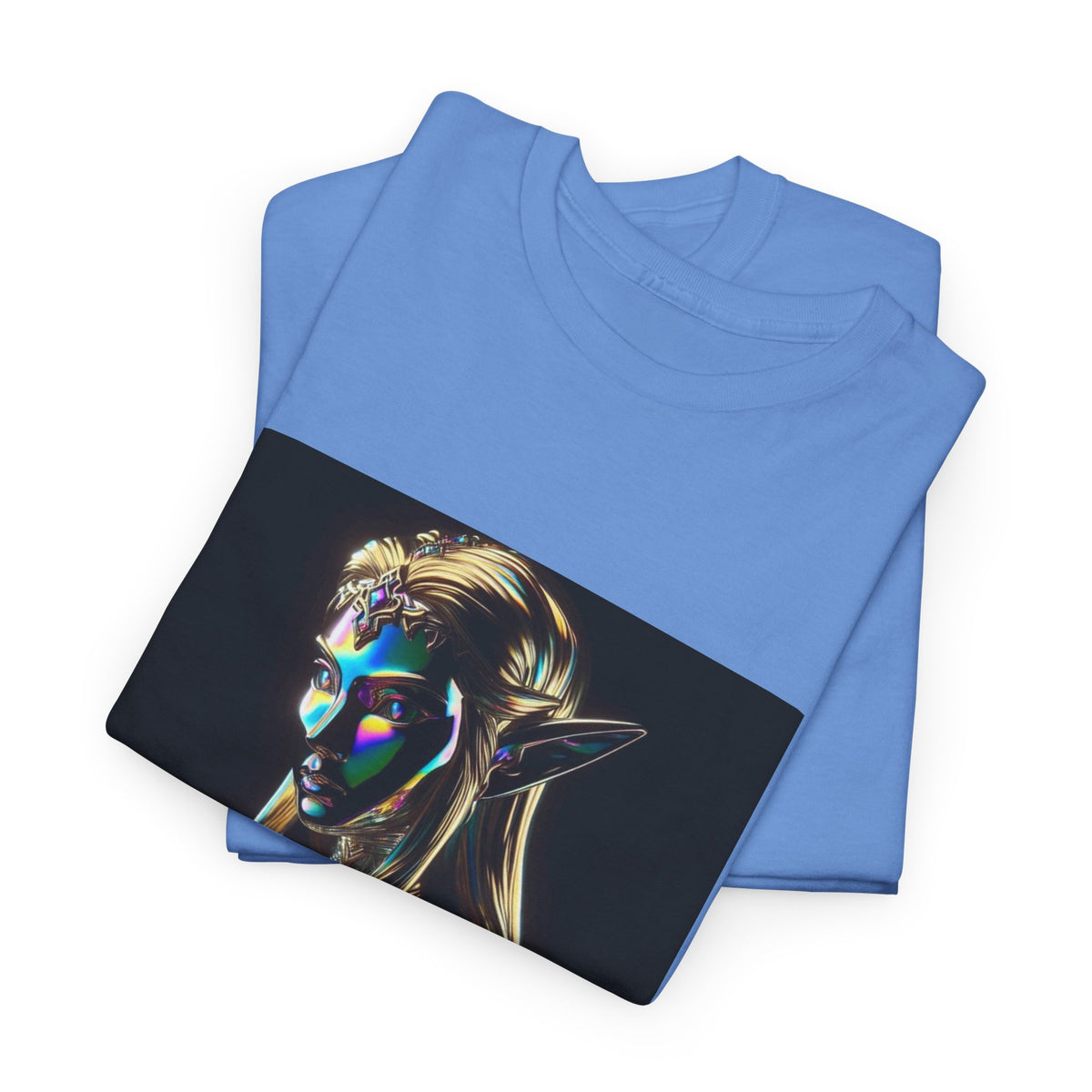 Iridescent Elven Warrior Princess Chrome Tee