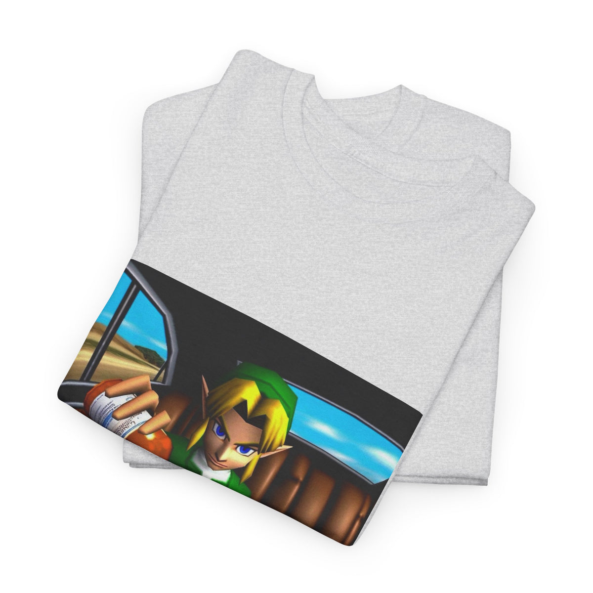 N64 Link Pouring Purple Lean Tee