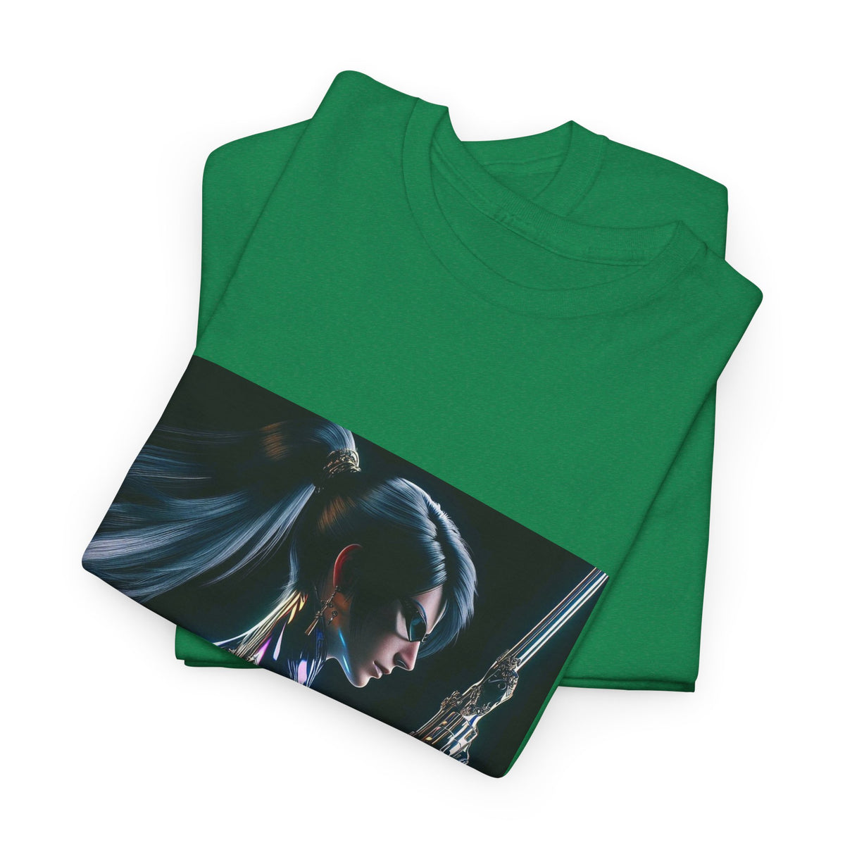 Chrome Huntress With Illuminated Weapon Tee