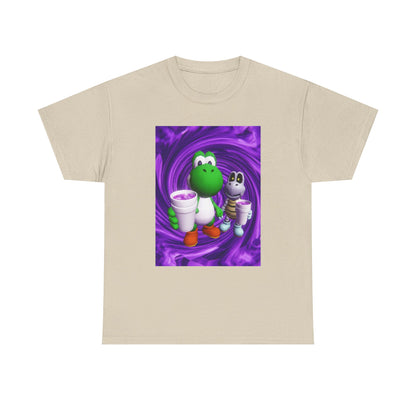 Yoshi And Dry Bones Sipping Purple Tee