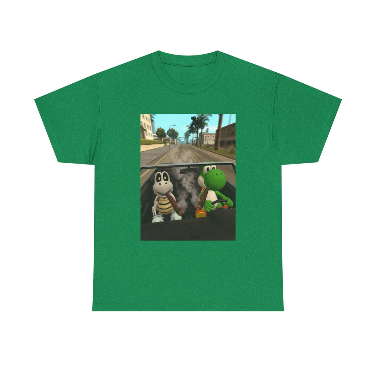 Yoshi And Dry Bones Cruising And Smoking (Design 5)