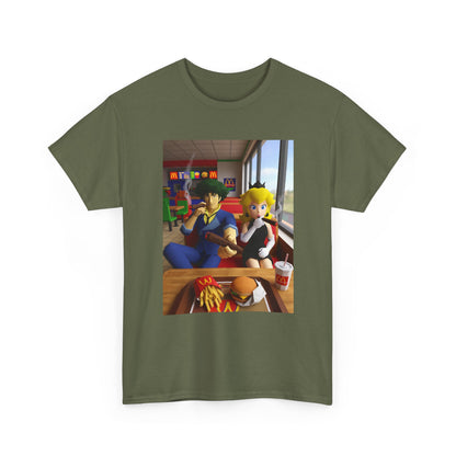 Spike and Peach Smoking Fast Food Tee