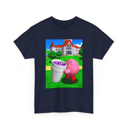 Kirby Sipping Purple Drank In Princess Peach's Castle