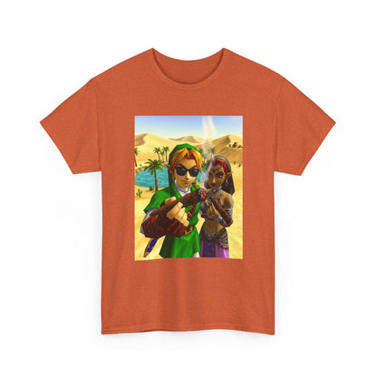 Link And Nabooru Smoking In Desert Tee