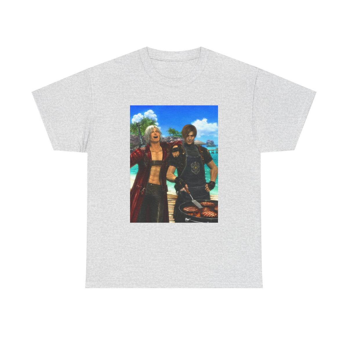 Dante and Leon Grilling Island Burgers Tee