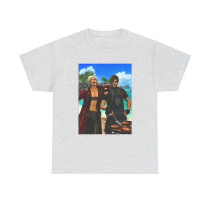 Dante and Leon Grilling Island Burgers Tee