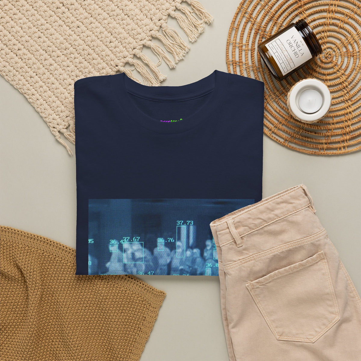 Midnight Leaf Whisper Graphic Tee