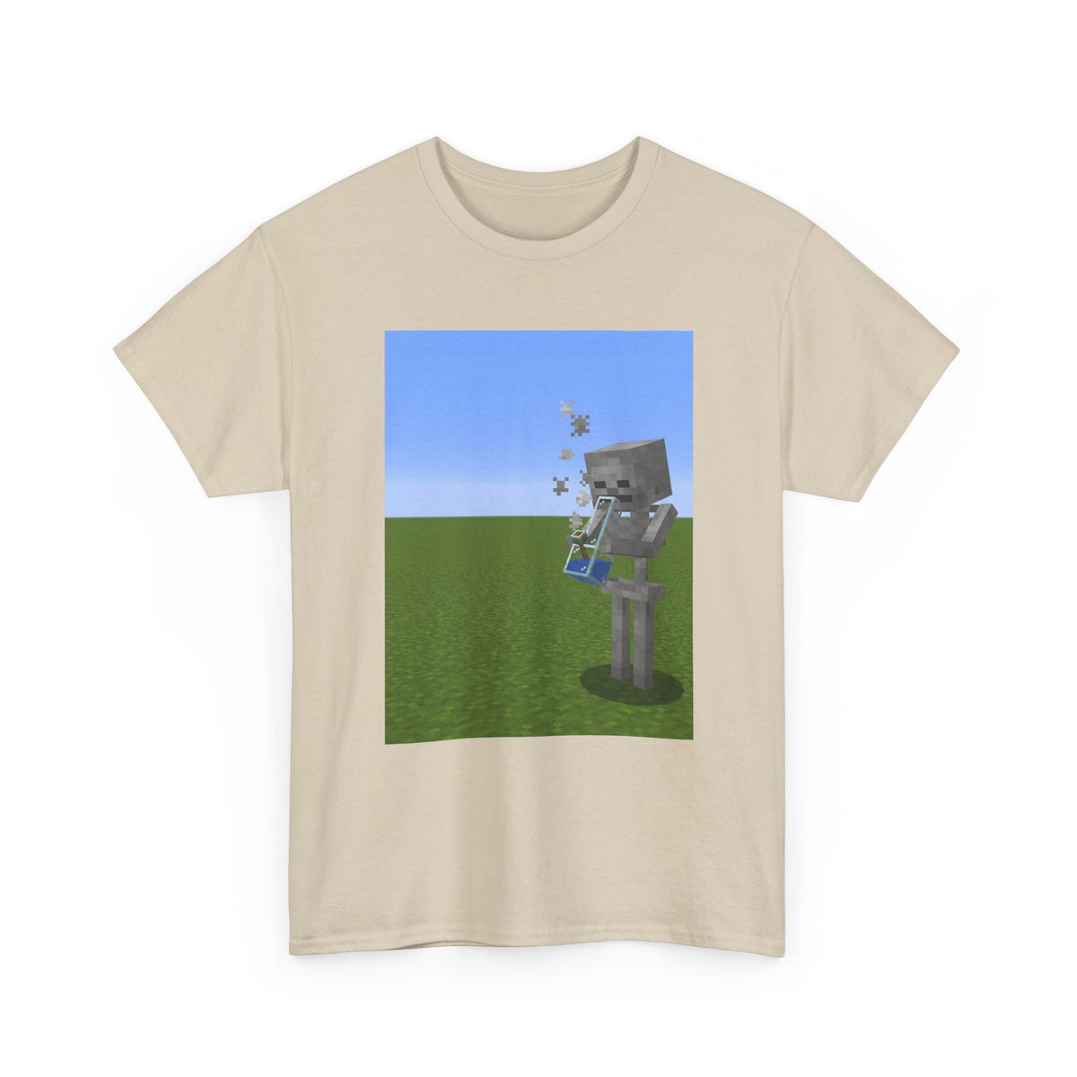 Minecraft Skeleton Taking A Hit Tee