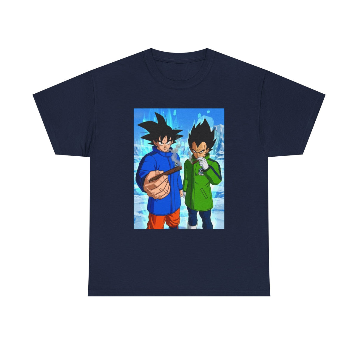 Goku and Vegeta Chillin' On Ice